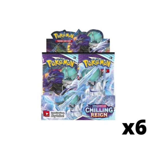 CHILLING REIGN SEALED BOOSTER BOX CASE OF 6 4 CHILLING REIGN SEALED BOOSTER BOX CASE OF 6