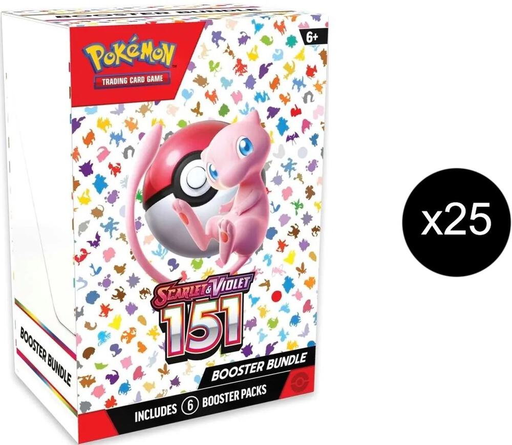 151 Booster Bundle Bulk Case - SV: Scarlet & Violet 151 (MEW) 4 151 Booster Bundle Bulk Case